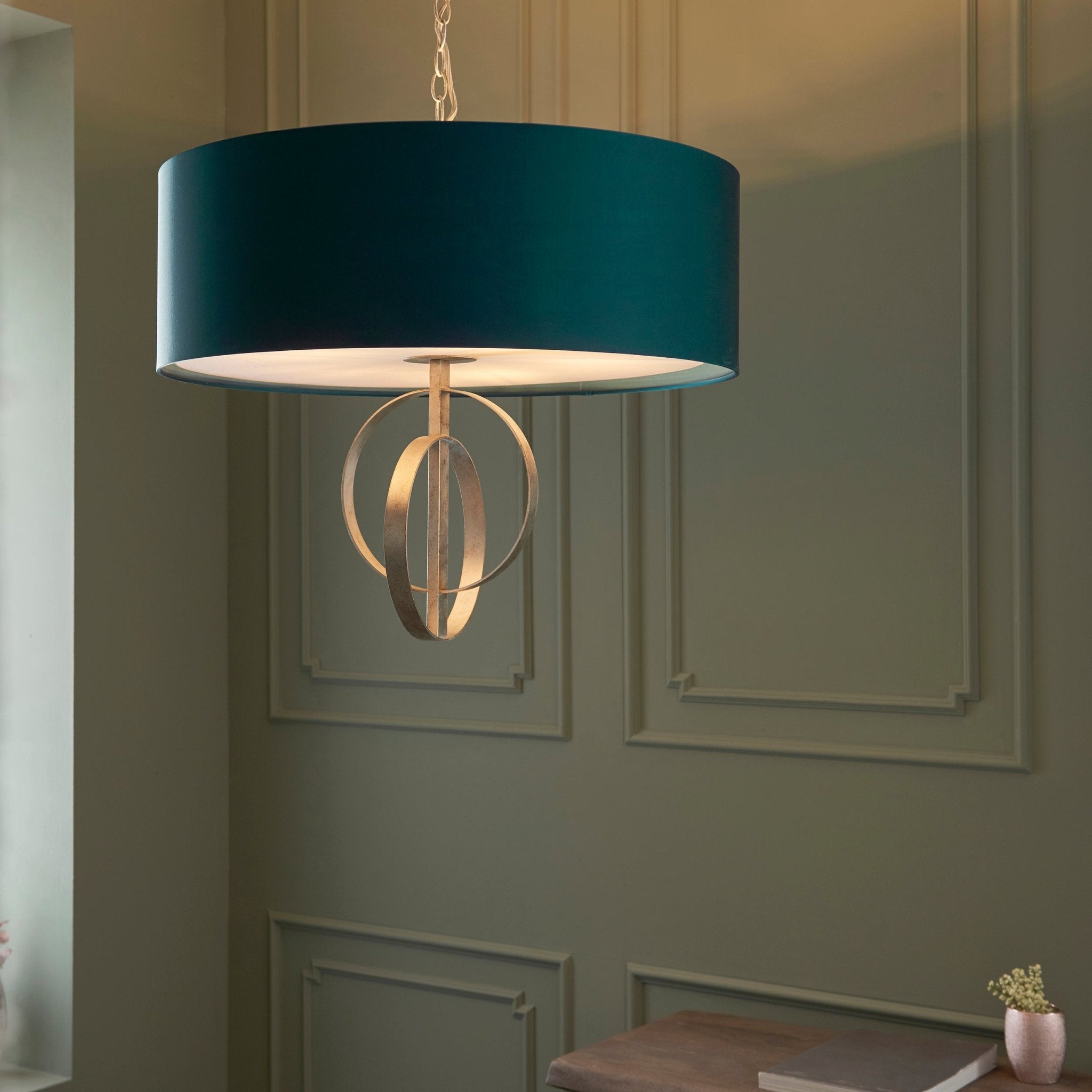 Luminosity Designs - Celt 5 Light Ceiling Pendant with Shade - Luminosity Designs Ltd