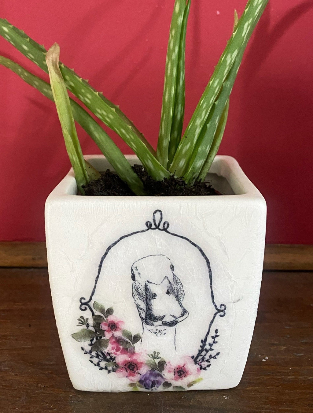 Luminosity Designs - Ceramic Decoupage Farmyard Succulent Mini Plant Pots - Luminosity Designs Ltd