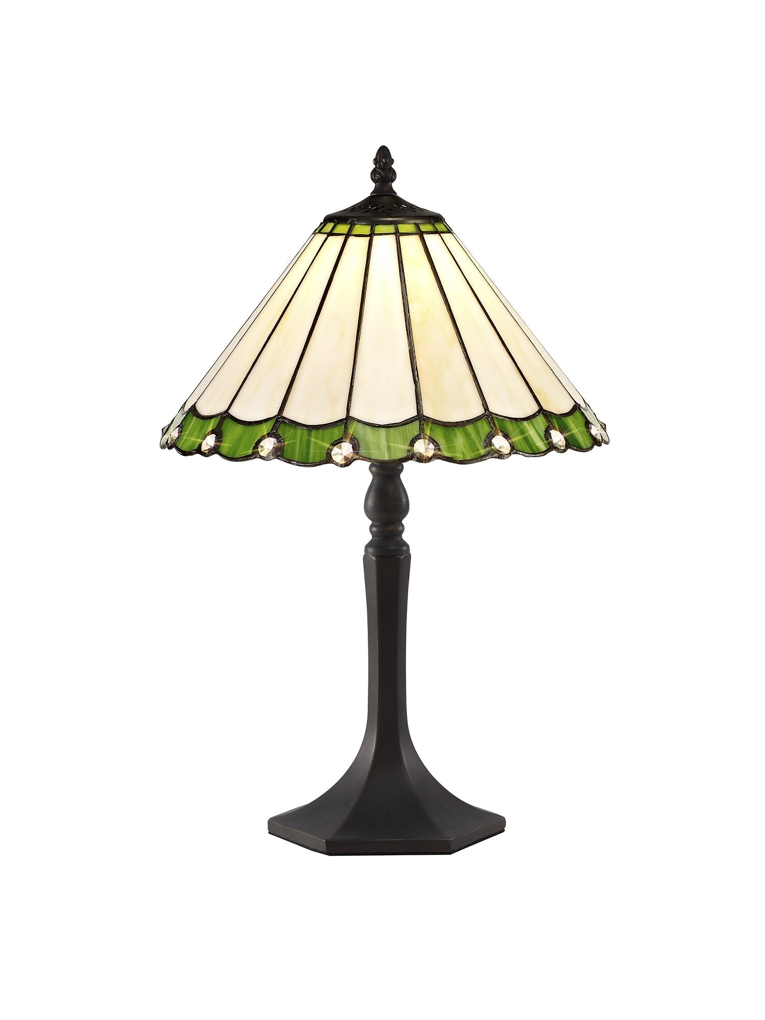 Luminosity Designs - Chamber Small Tiffany Table Lamp, 1 x E14 - Luminosity Designs Ltd