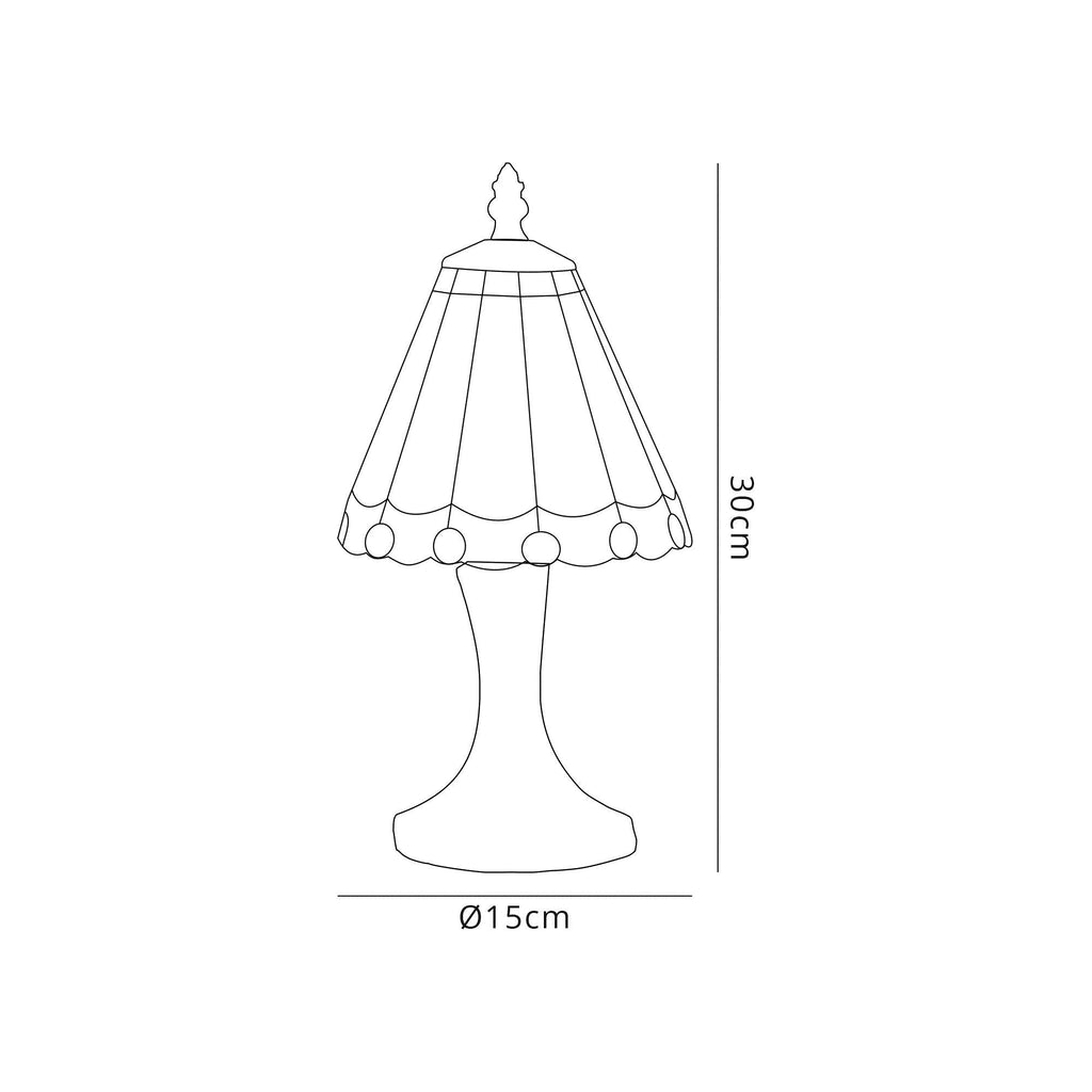 Luminosity Designs - Chamber Small Tiffany Table Lamp, 1 x E14 - Luminosity Designs Ltd