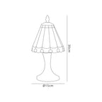Luminosity Designs - Chamber Small Tiffany Table Lamp, 1 x E14 - Luminosity Designs Ltd