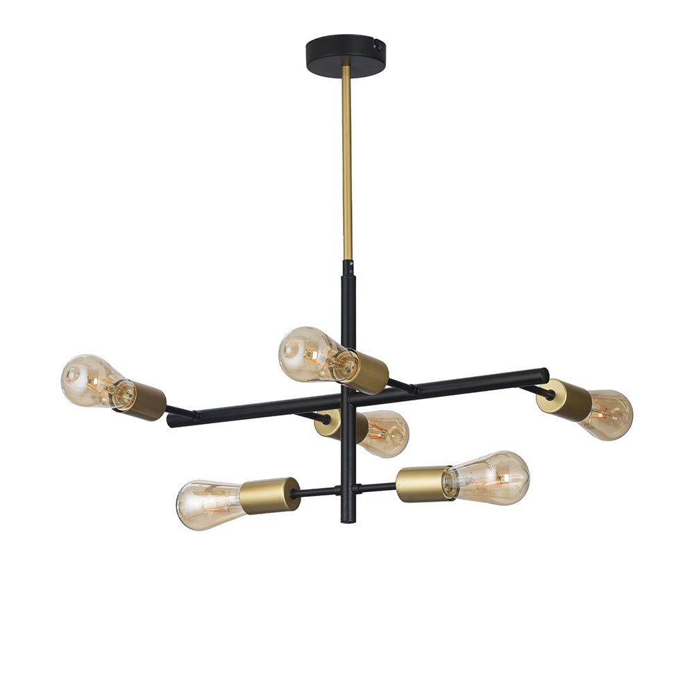 Oaks Lighting - Chanin Modern 6 Light Pendant - Luminosity Designs Ltd