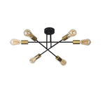 Oaks Lighting - Chanin Modern 6 Light Semi Flush - Luminosity Designs Ltd