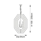 Luminosity Designs - Chicha Bronze Angular Pendant - Luminosity Designs Ltd