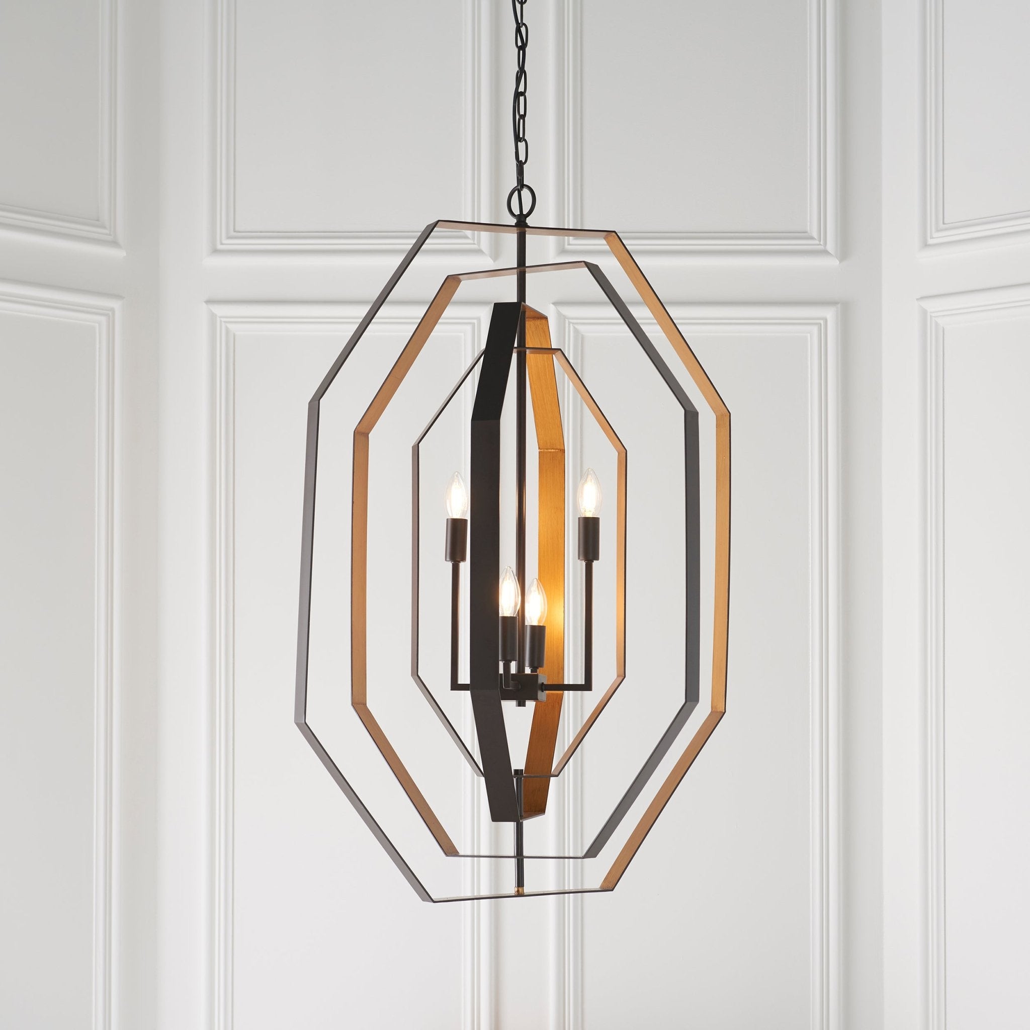 Luminosity Designs - Chicha Bronze Angular Pendant - Luminosity Designs Ltd