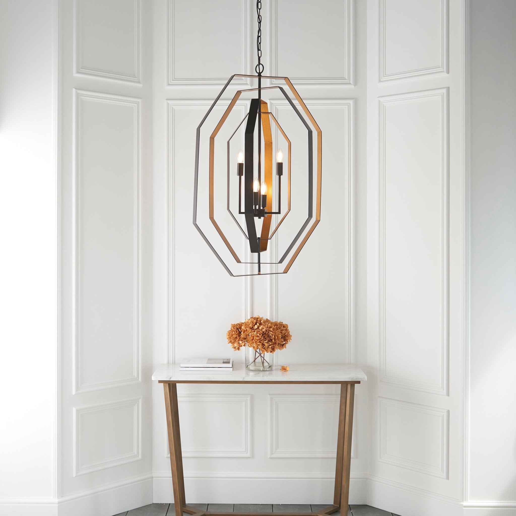 Luminosity Designs - Chicha Bronze Angular Pendant - Luminosity Designs Ltd