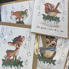 DP Art - Christmas Forest Animal Cards by DP Art - 4 Designs - Luminosity Designs Ltd