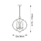 Luminosity Designs - Classic Framed Lantern Pendant - Luminosity Designs Ltd