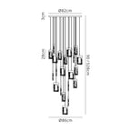 Luminosity Designs - Cleopatra Contemporary Chandelier - Luminosity Designs Ltd