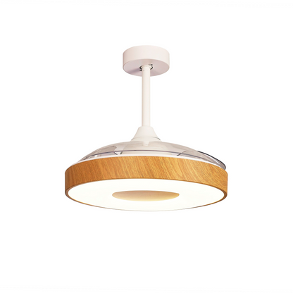 Coin LED Dimmable Ceiling Light With Built-In Fan - Remote Control