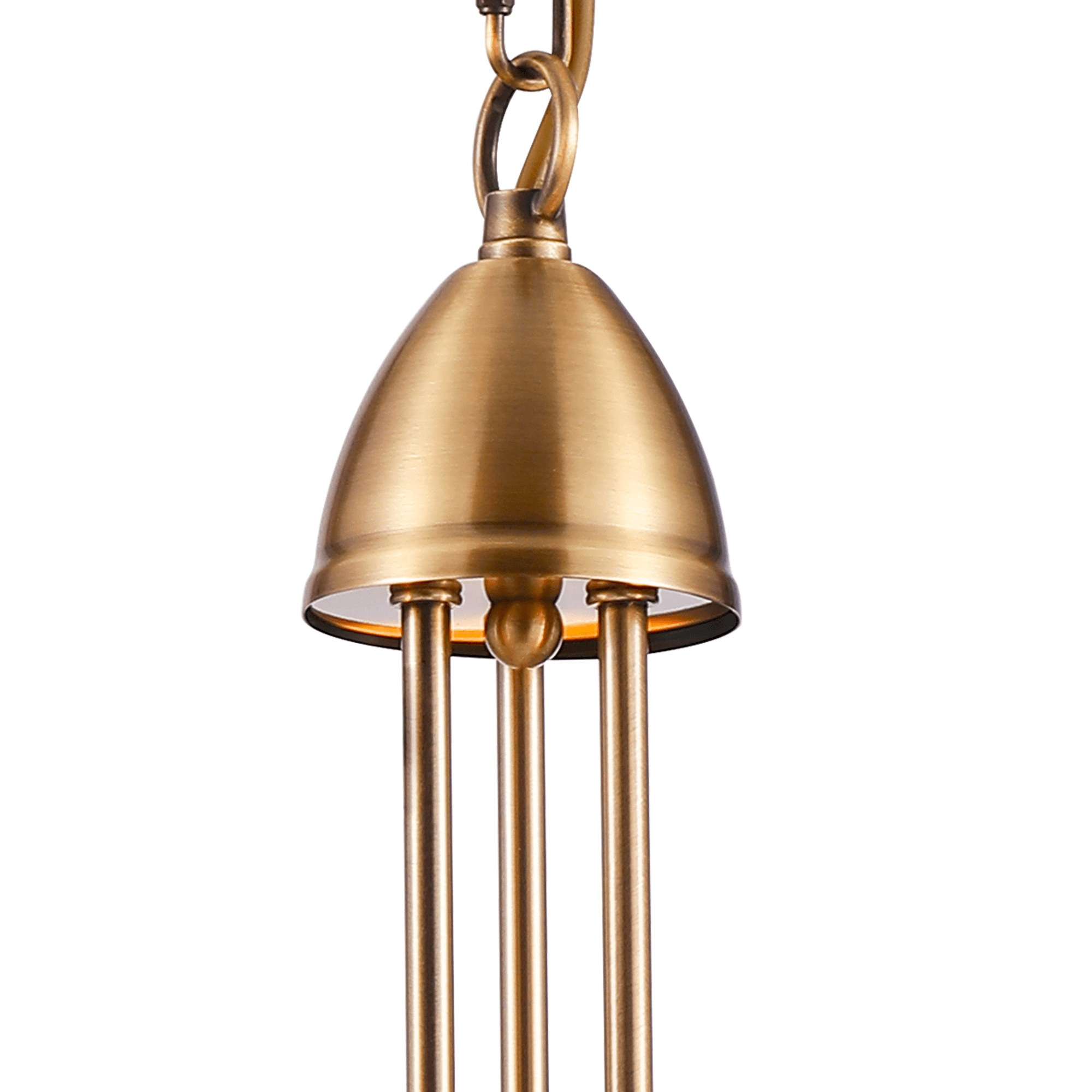 Deco - Cooper 3 Light Convertible Ceiling Pendant with frosted Glass Shades E14 (Deco) - Luminosity Designs Ltd