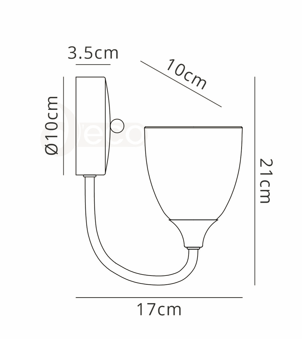 Deco - Cooper Wall Light - Luminosity Designs Ltd