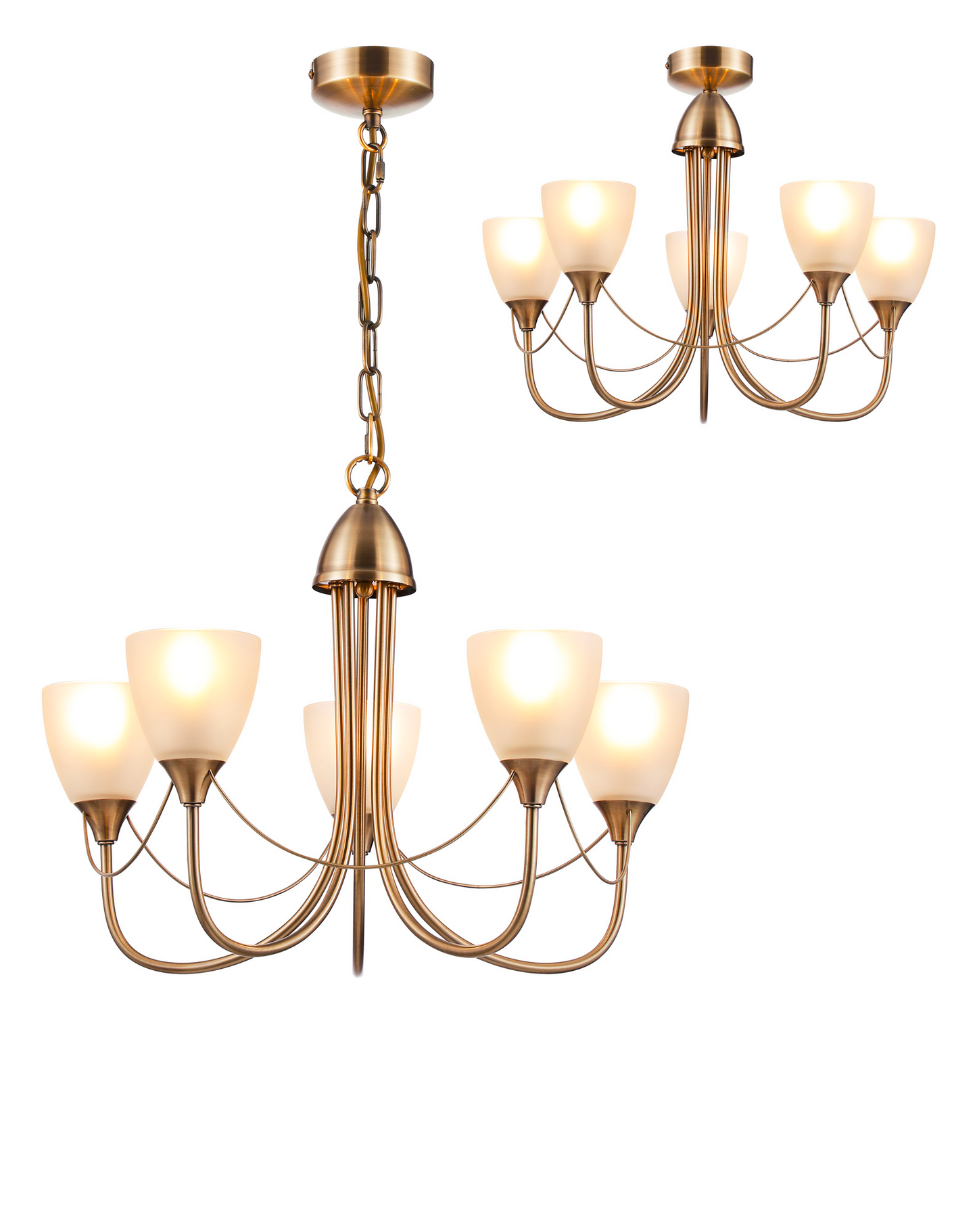 Cooper 5 Light Convertible Ceiling Pendant