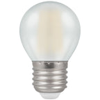 Crompton - Crompton 5w PEARL Warm White 2700k Dimmable LED Round Golfball Bulb, 40w Equivalent - Luminosity Designs Ltd