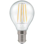 Crompton - Crompton 5w Warm White 2700k Clear Dimmable LED Round Golfball Bulb, 40w Equivalent - Luminosity Designs Ltd