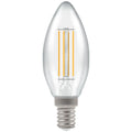 Crompton CLEAR 4000K, Cool White, 5w, 40w Equivalent Dimmable Filament LED Candle Bulb (470lm) - Luminosity Designs Ltd