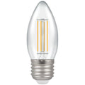 Crompton CLEAR 4000K, Cool White, 5w, 40w Equivalent Dimmable Filament LED Candle Bulb (470lm) - Luminosity Designs Ltd