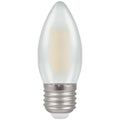 Crompton - Crompton PEARL 5w, 40w Equivalent Dimmable Filament LED Candle Bulb (470lm) - Luminosity Designs Ltd