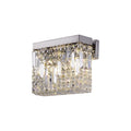 Luminosity Designs - Cruise Crystal 29x13cm Rectangular Small Wall Lamp, 2 Light E14 - Luminosity Designs Ltd