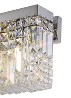Luminosity Designs - Cruise Crystal 50x24cm Rectangular Large Wall Lamp, 3 Light E14 - Luminosity Designs Ltd