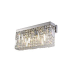 Luminosity Designs - Cruise Crystal 50x24cm Rectangular Large Wall Lamp, 3 Light E14 - Luminosity Designs Ltd