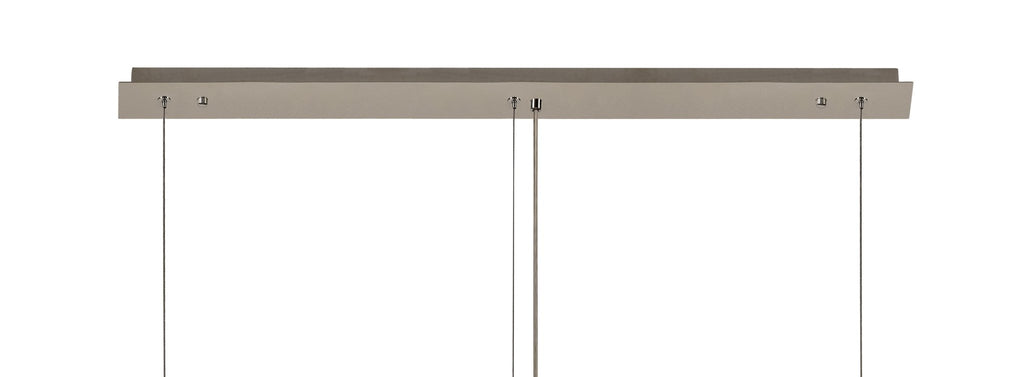 Luminosity Designs - Cruise Rectangular Pure Crystal 102x9cm Linear Pendant Chandelier, 5 Light E14 - Luminosity Designs Ltd