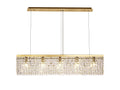 Luminosity Designs - Cruise Rectangular Pure Crystal 102x9cm Linear Pendant Chandelier, 5 Light E14 - Luminosity Designs Ltd