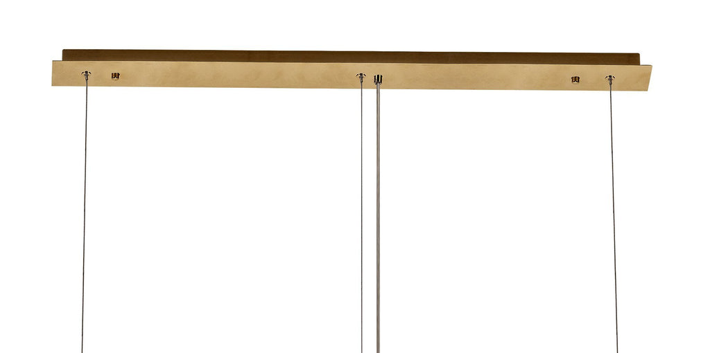 Luminosity Designs - Cruise Rectangular Pure Crystal 102x9cm Linear Pendant Chandelier, 5 Light E14 - Luminosity Designs Ltd