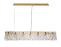 Luminosity Designs - Cruise Rectangular Pure Crystal 138x9cm Linear Pendant Chandelier, 7 Light E14 - Luminosity Designs Ltd