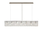 Luminosity Designs - Cruise Rectangular Pure Crystal 138x9cm Linear Pendant Chandelier, 7 Light E14 - Luminosity Designs Ltd