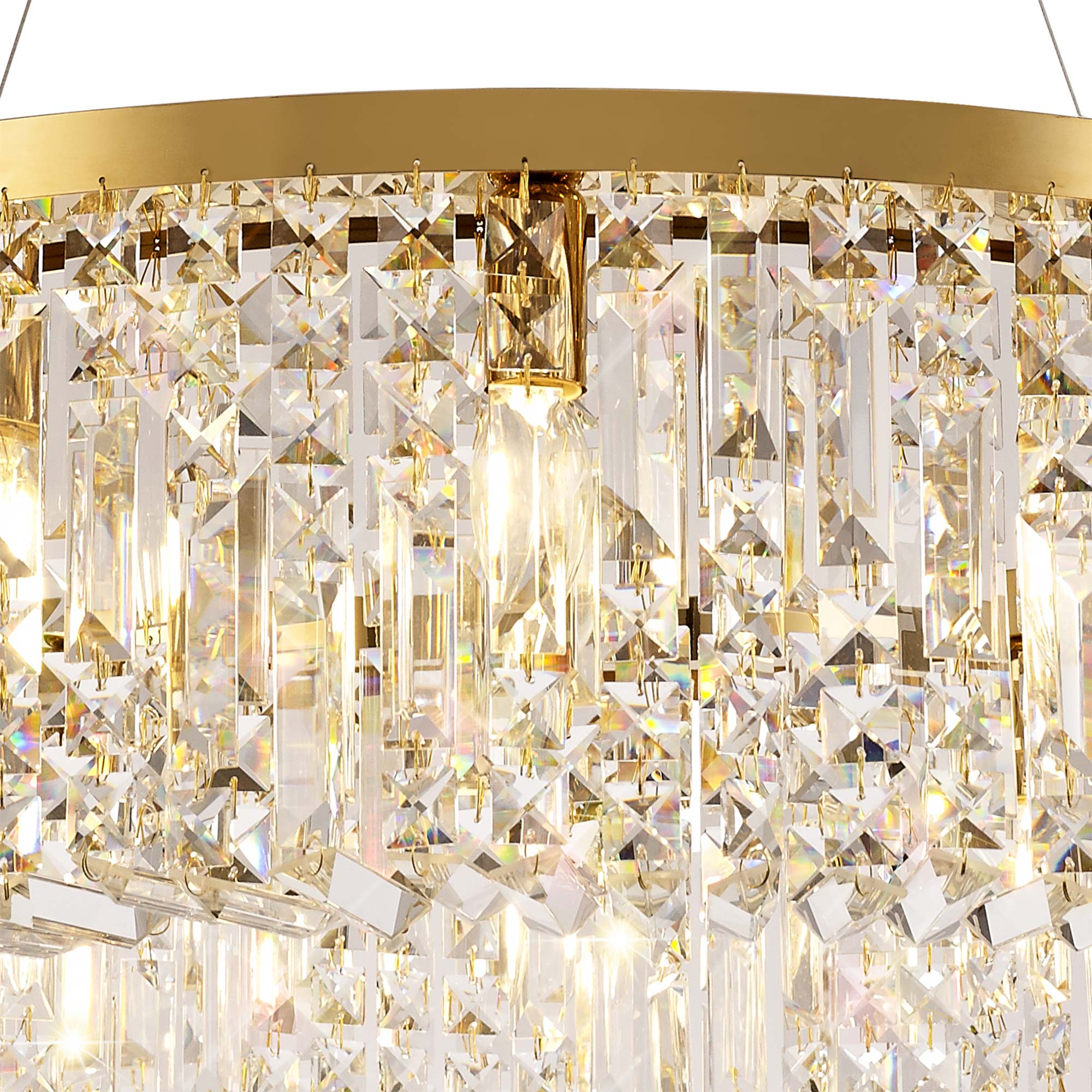 Luminosity Designs - Cruise Round 80cm Round Pendant Chandelier, 12 Light E14 - Luminosity Designs Ltd