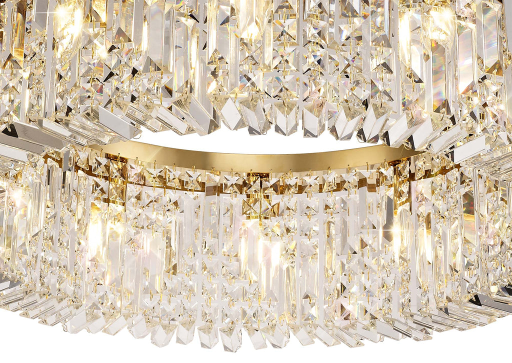 Luminosity Designs - Cruise Round 80cm Round Pendant Chandelier, 12 Light E14 - Luminosity Designs Ltd