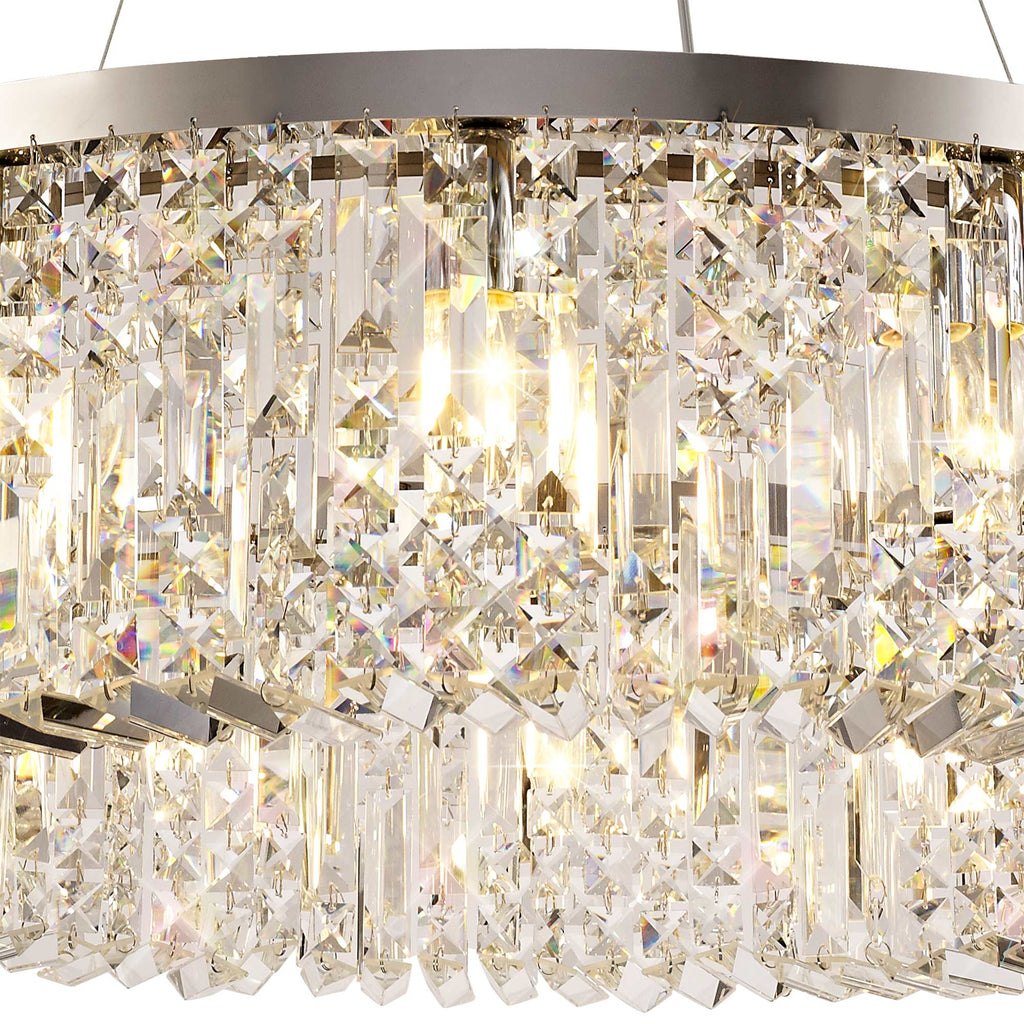 Luminosity Designs - Cruise Round 80cm Round Pendant Chandelier, 12 Light E14 - Luminosity Designs Ltd