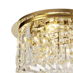Luminosity Designs - Cruise Round Crystal 45cm Round Flush Chandelier, 5 Light E14 - Luminosity Designs Ltd