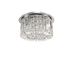 Luminosity Designs - Cruise Round Crystal 45cm Round Flush Chandelier, 5 Light E14 - Luminosity Designs Ltd