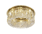 Luminosity Designs - Cruise Round Crystal 65cm Round Flush Chandelier, 8 Light E14 - Luminosity Designs Ltd