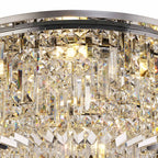 Luminosity Designs - Cruise Round Crystal 65cm Round Flush Chandelier, 8 Light E14 - Luminosity Designs Ltd
