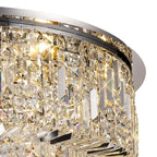 Luminosity Designs - Cruise Round Crystal 65cm Round Flush Chandelier, 8 Light E14 - Luminosity Designs Ltd