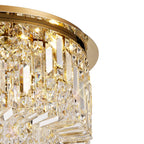 Luminosity Designs - Cruise Round Crystal 65cm Round Flush Chandelier, 8 Light E14 - Luminosity Designs Ltd