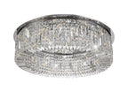 Luminosity Designs - Cruise Round Flush Crystal 85cm Round Flush Chandelier, 12 Light E14 - Luminosity Designs Ltd