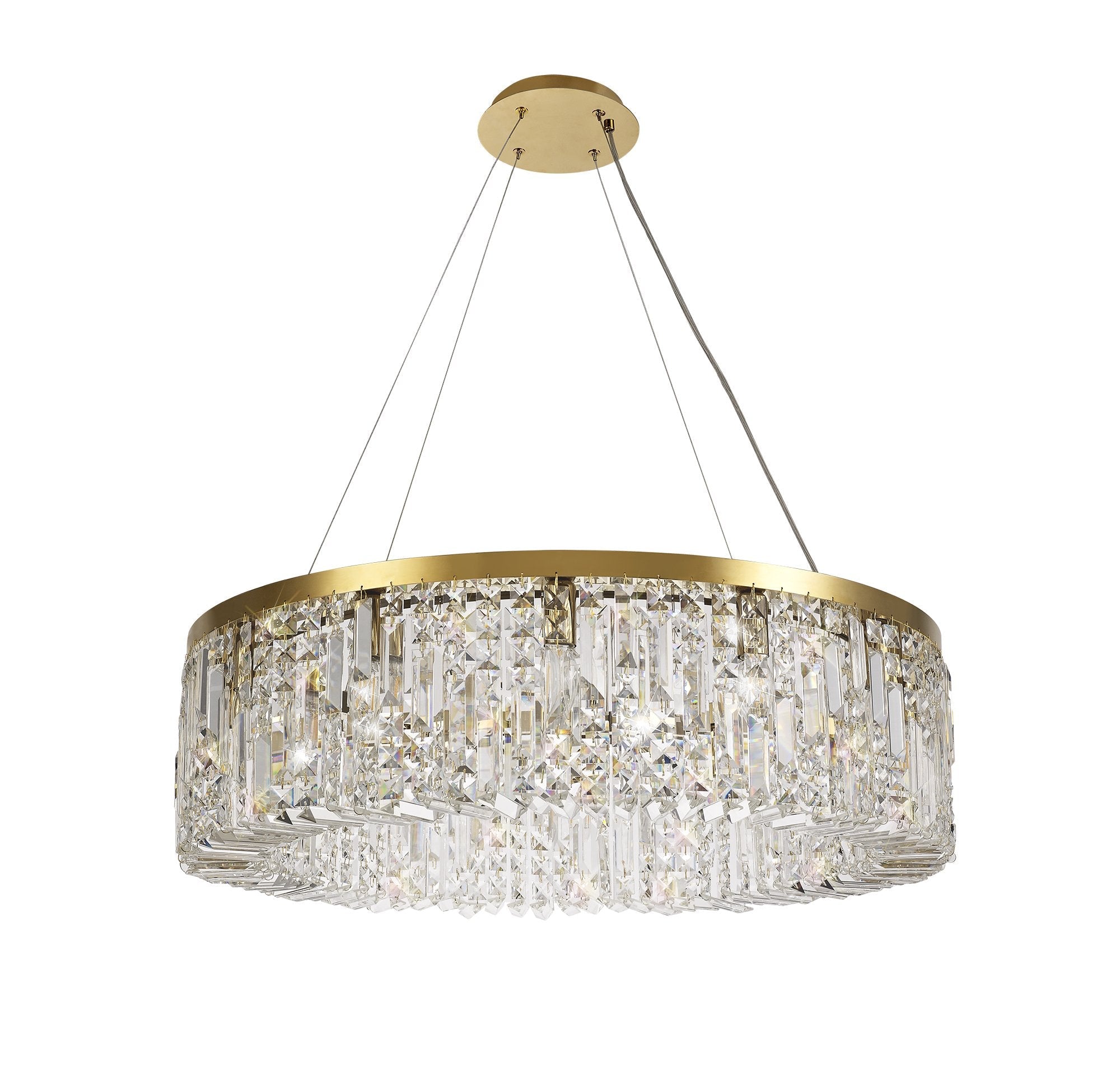 Luminosity Designs - Cruise Round Pendant 60cm Round Pendant Chandelier, 8 Light E14 - Luminosity Designs Ltd