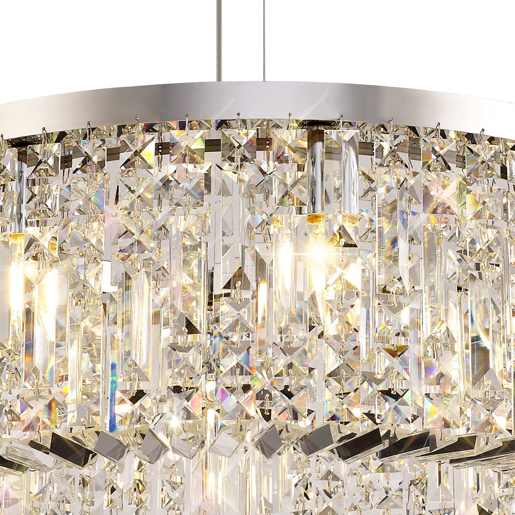 Luminosity Designs - Cruise Round Pendant 60cm Round Pendant Chandelier, 8 Light E14 - Luminosity Designs Ltd