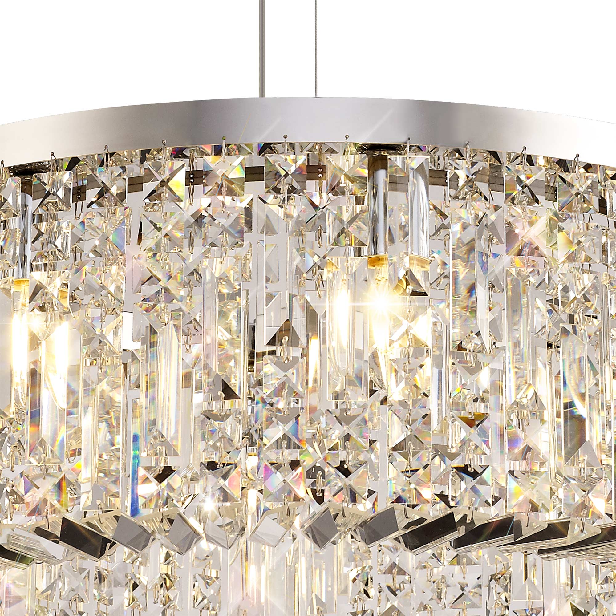 Luminosity Designs - Cruise Round Pendant 60cm Round Pendant Chandelier, 8 Light E14 - Luminosity Designs Ltd