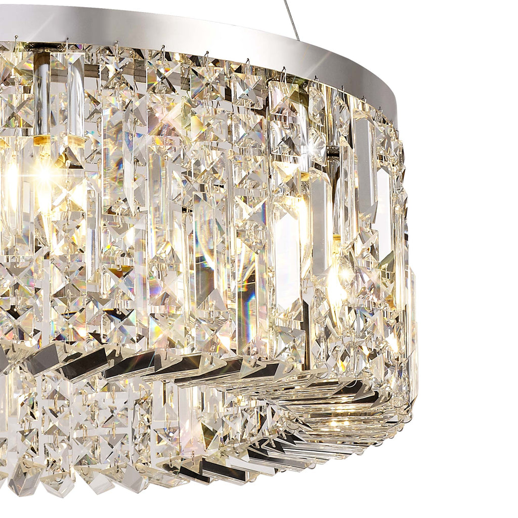 Luminosity Designs - Cruise Round Pendant 60cm Round Pendant Chandelier, 8 Light E14 - Luminosity Designs Ltd