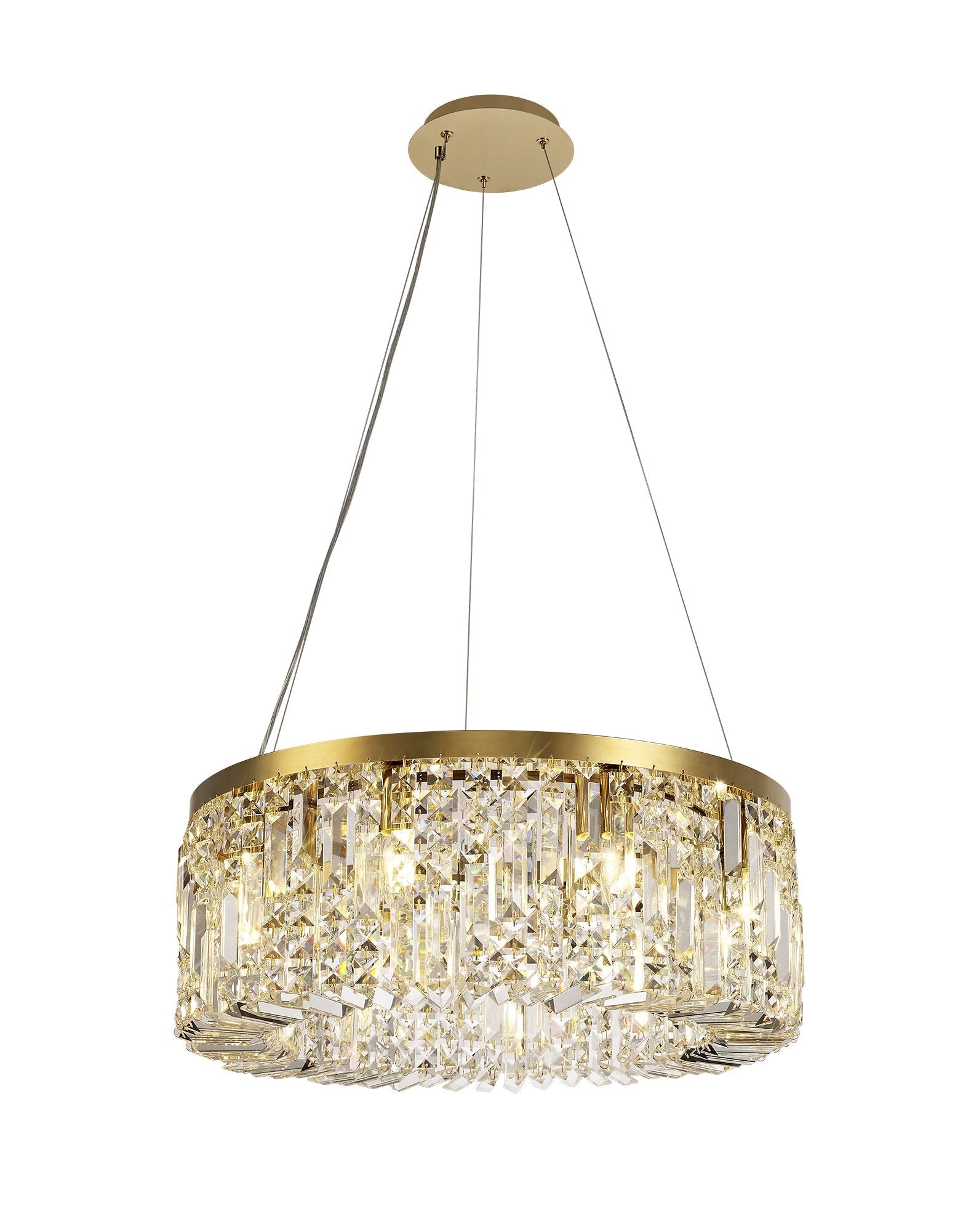 Luminosity Designs - Cruise Round Pendant 60cm Round Pendant Chandelier, 8 Light E14 - Luminosity Designs Ltd