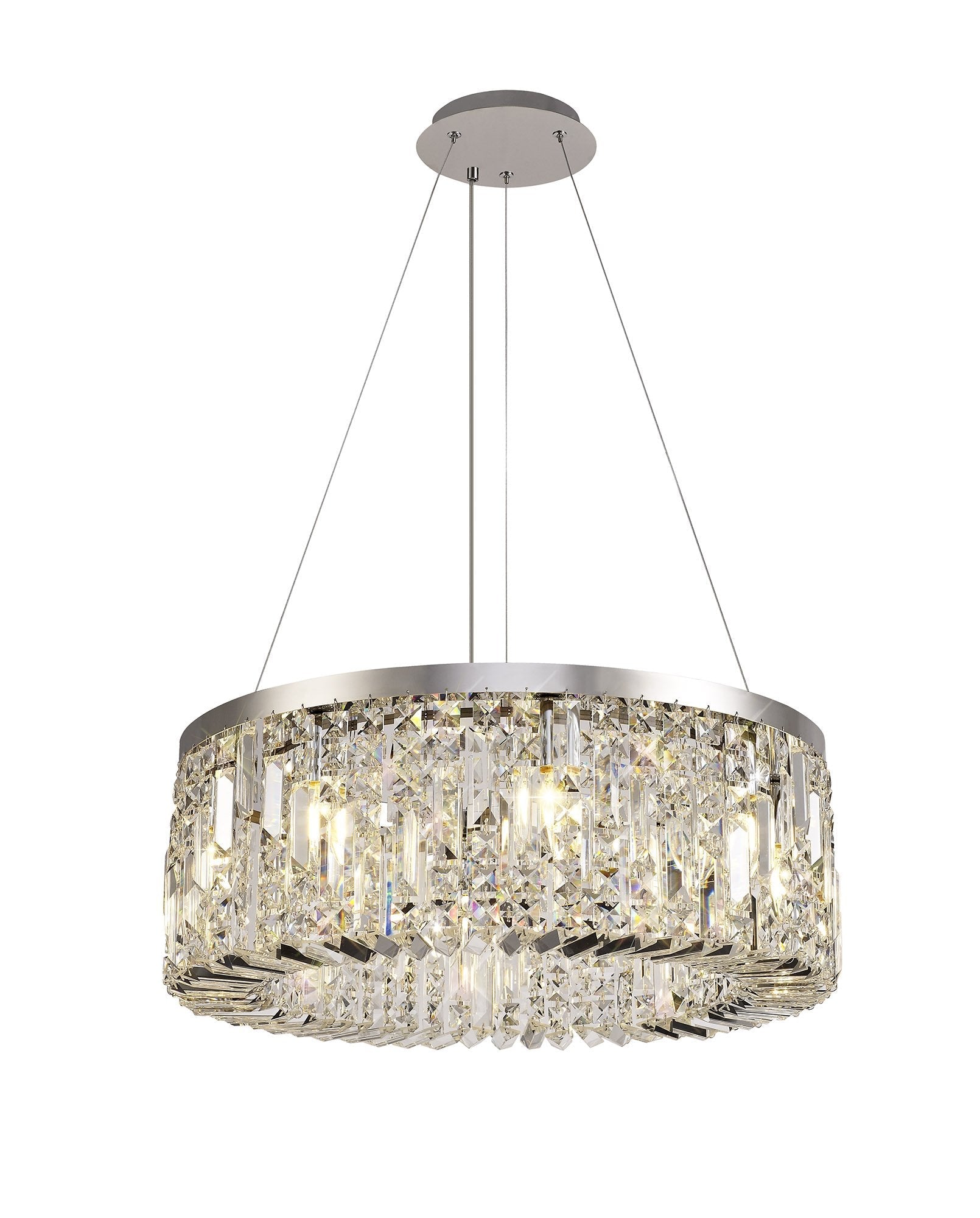 Luminosity Designs - Cruise Round Pendant 60cm Round Pendant Chandelier, 8 Light E14 - Luminosity Designs Ltd