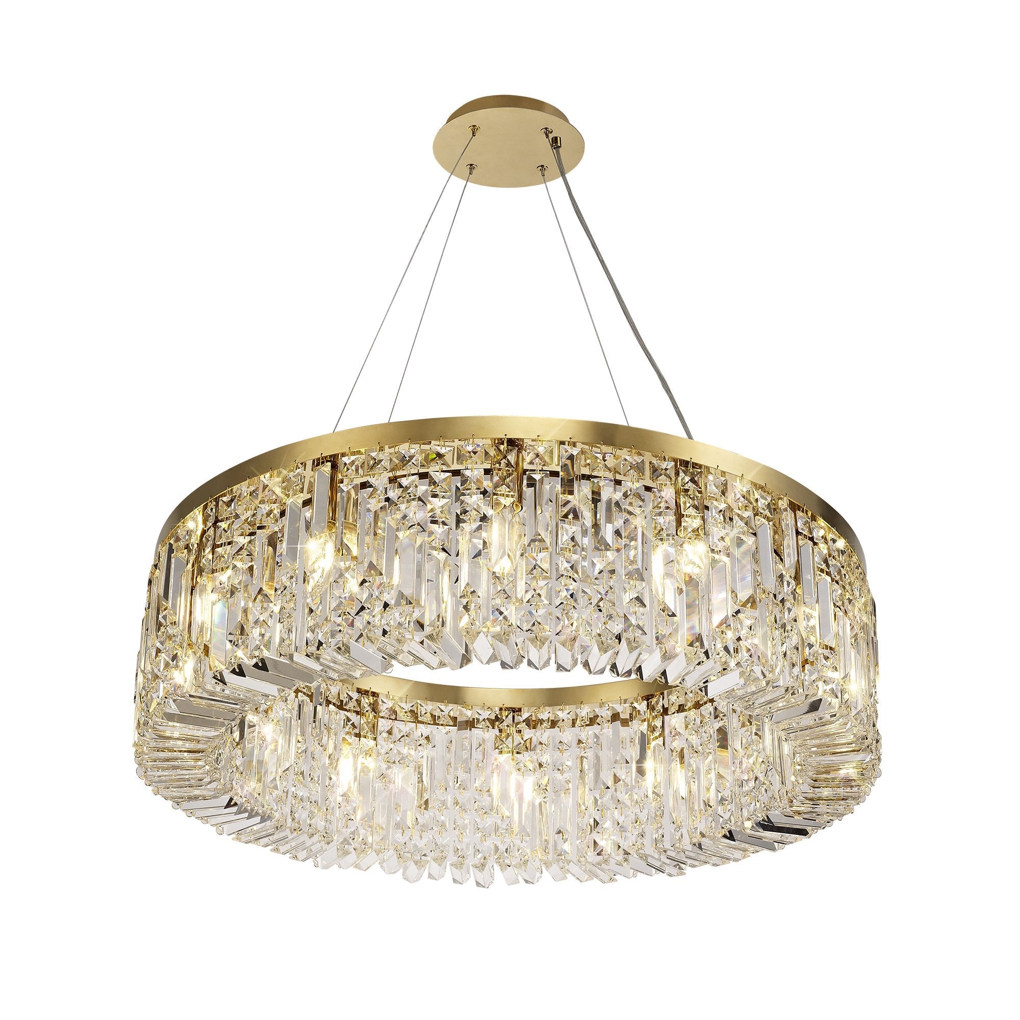 Luminosity Designs - Cruise Round Pendant 60cm Round Pendant Chandelier, 8 Light E14 - Luminosity Designs Ltd