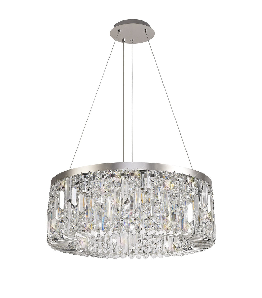 Luminosity Designs - Cruise Round Pendant 60cm Round Pendant Chandelier, 8 Light E14 - Luminosity Designs Ltd