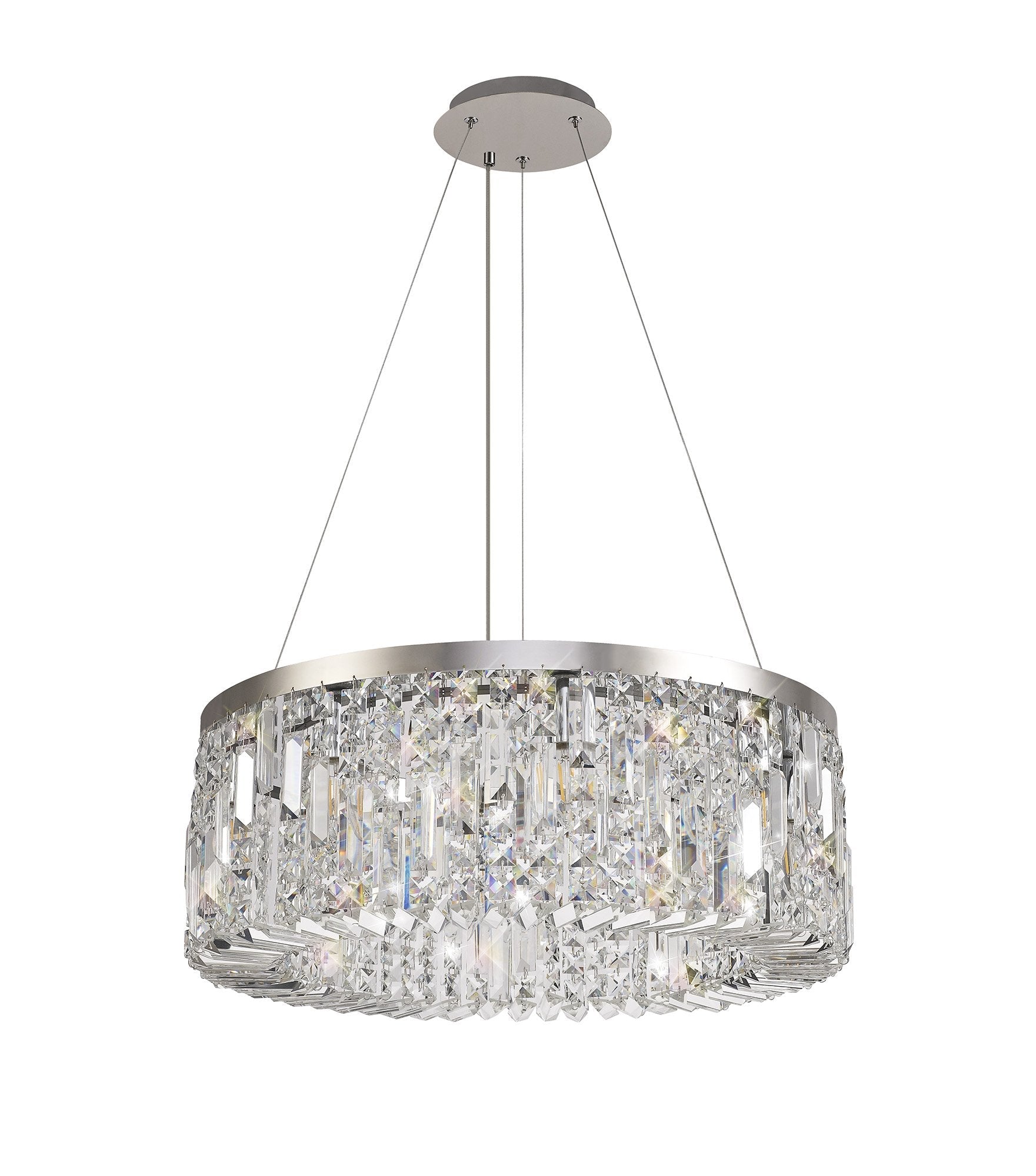 Luminosity Designs - Cruise Round Pendant 60cm Round Pendant Chandelier, 8 Light E14 - Luminosity Designs Ltd