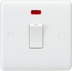 Knightsbridge - Curved Edge 20A Double Pole Appliance Switches - Luminosity Designs Ltd